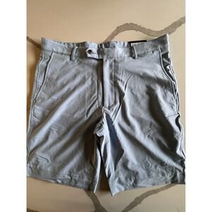 Fairway Green F&G Tech Mens 34  Resolution Blue Active Golf Shorts Chino Stretch